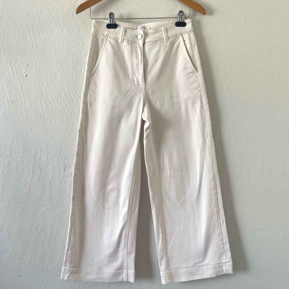 Everlane White High-Rise Jeans